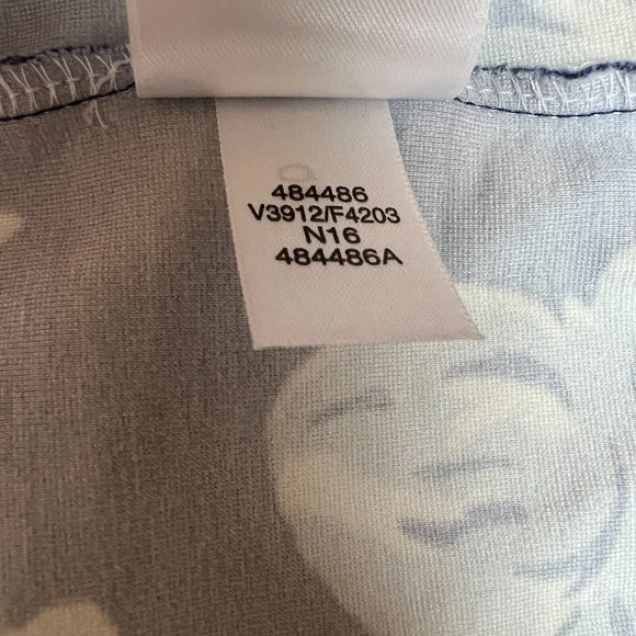 Lands End Dress 18 Blue Sheath‎ Floral Ponte Knit Stretch Pockets Sleeveless - Picture 12 of 12